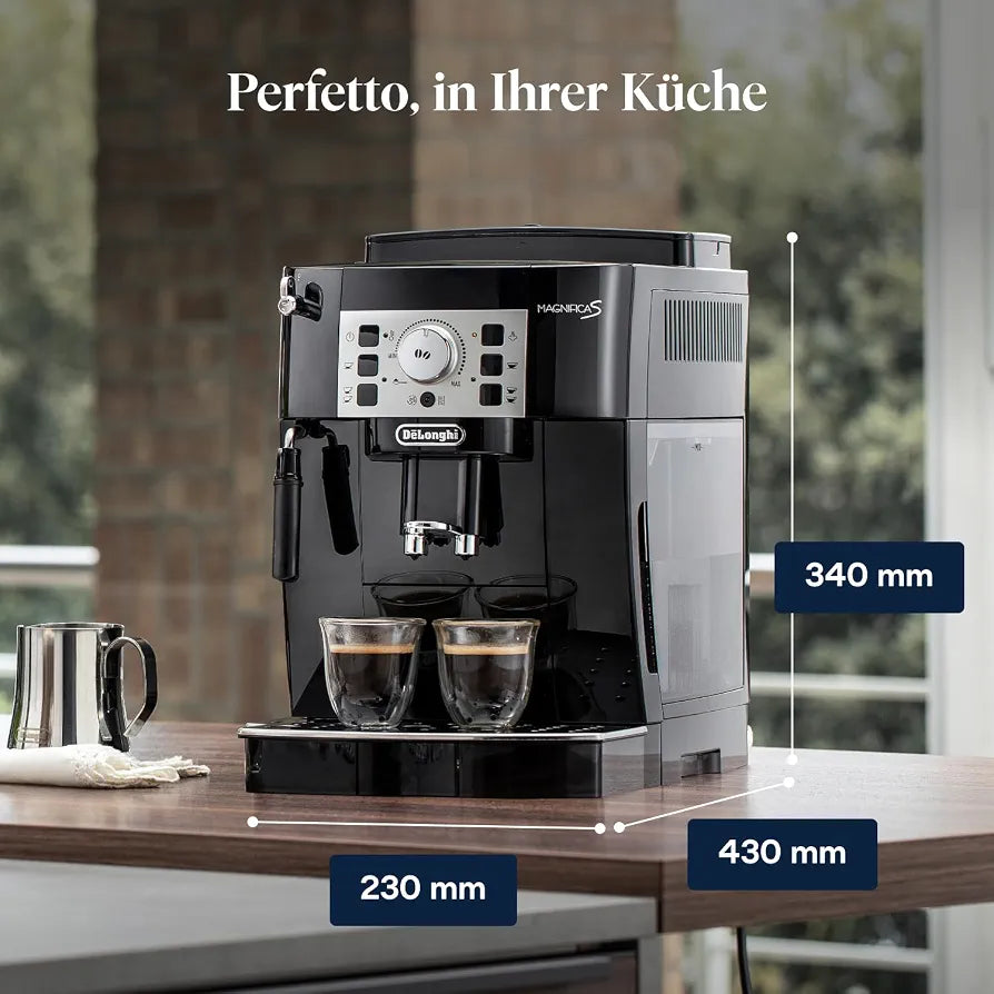 De'Longhi Magnifica S - Kaffeevollautomat 2 Getränke Schwarz