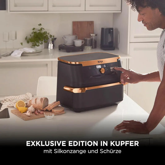 Ninja Foodi FlexDrawer Dual Zone Heißluftfritteuse AF500EUCP