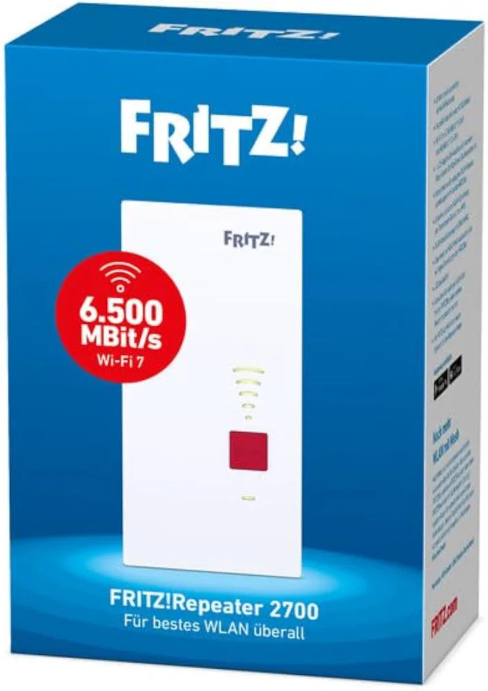 FRITZ!Repeater 2700 | WLAN Mesh Erweiterung | Wi-Fi 7 bis zu 6,5/GBit/s