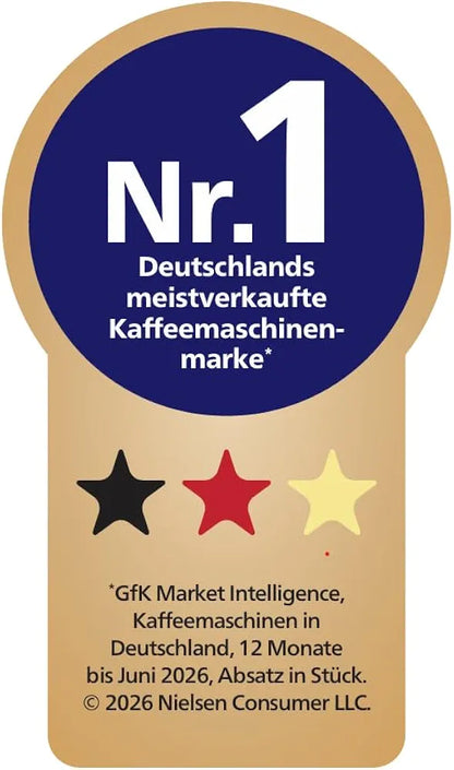 PHILIPS Kaffeevollautomat Panarello 2200 Serie, Schwarz, 2 Spezialitäten