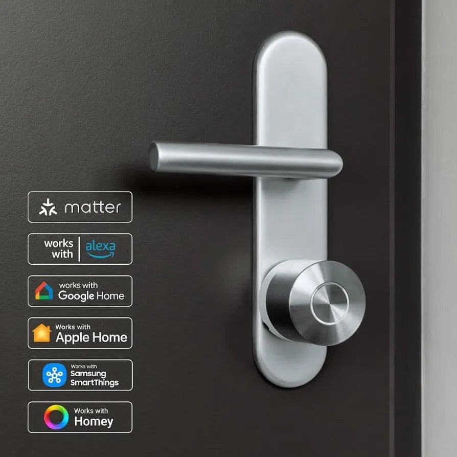 Nuki Smart Lock Pro mit Bluetooth, WLAN & Matter, für mühelose Integration ins Smart Home, elektronisches Türschloss ermöglicht Tür aus der Ferne zu sperren, einfach zum Nachrüsten ohne Zylindertausch