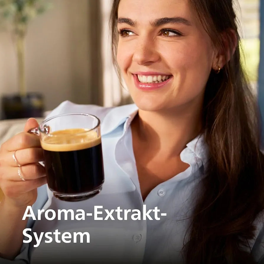 PHILIPS Kaffeevollautomat Panarello 2200 Serie, Schwarz, 2 Spezialitäten