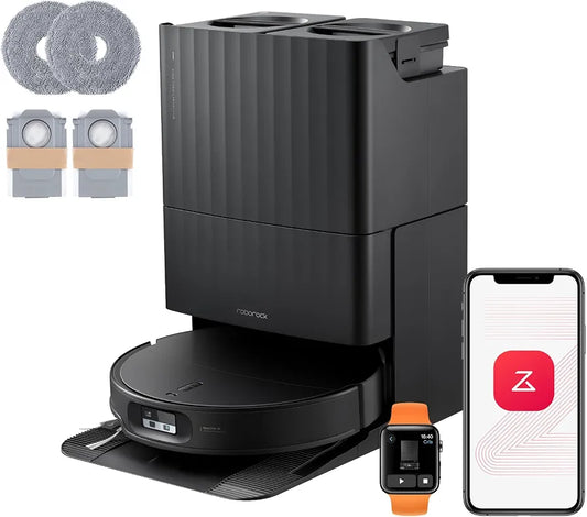 roborock Qrevo Edge 2 Set Saugroboter mit Wischfunktion&Hebarem Wischmopp