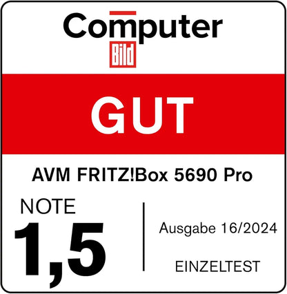 FRITZ!Box 5690 Pro | DSL- & Glasfaser-Router | Wi-Fi 7 bis zu 18,5 GBit/s