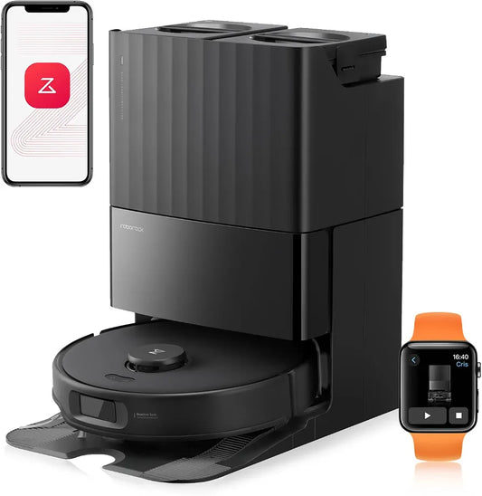 roborock Qrevo Edge S5A Saugroboter mit Wischfunktion,Dual Anti-Tangle-System,18.500Pa,FlexiArm Design Kantenreinigung, Hebarem Wischmopp,75℃ Heißwasser-Moppwäsche 