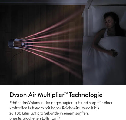 Dyson Hot+Cool Jet Focus AM09 Heizlüfter und Ventilator  – 2-in-1: Heizt und kühlt mit starkem Luftstrom