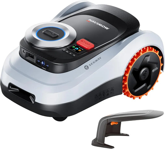 Segway Navimow i208 LiDAR + Garage M, Mähroboter ohne Begrenzungskabel für 800 m², bis 45% Steigung, Solid-State LiDAR + Vision, Auto. Kartieren, int. 4G, Ohne Drähte oder Antenne 
