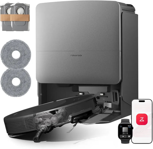 roborock Saros 20 Set Saugroboter mit Wischfunktion&angebbarem Wischmopp