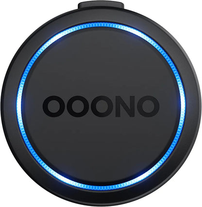 OOONO Co-Driver NO2 Schwarz- Optimierter Co-Driver fürs Auto - Warnt vor Tempo-Kontrollen und Gefahrenstellen – Wiederaufladbar – LED-Anzeige – CarPlay & Android Auto kompatibel