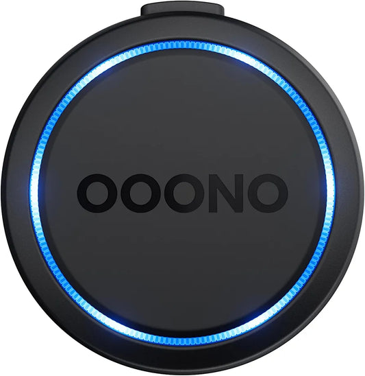 OOONO Co-Driver NO2 Schwarz- Optimierter Co-Driver fürs Auto - Warnt vor Tempo-Kontrollen und Gefahrenstellen – Wiederaufladbar – LED-Anzeige – CarPlay & Android Auto kompatibel