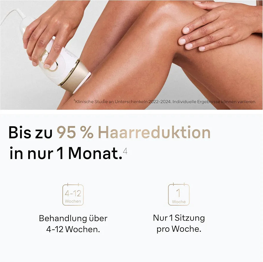 Braun IPL Geräte Haarentfernung Silk·expert Pro 5, PL5157, Weiß/Gold