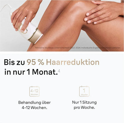 Braun IPL Geräte Haarentfernung Silk·expert Pro 5, PL5157, Weiß/Gold