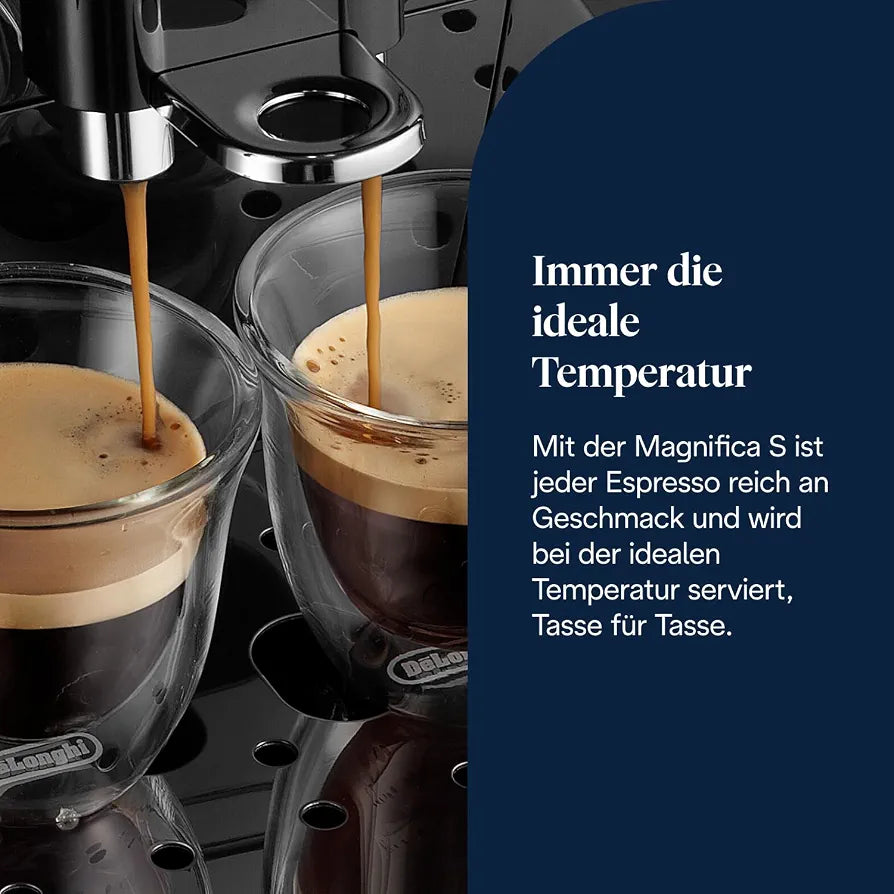 De'Longhi Magnifica S - Kaffeevollautomat 2 Getränke Schwarz