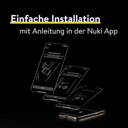 Nuki Smart Lock Pro mit Bluetooth, WLAN & Matter, für mühelose Integration ins Smart Home, elektronisches Türschloss ermöglicht Tür aus der Ferne zu sperren, einfach zum Nachrüsten ohne Zylindertausch