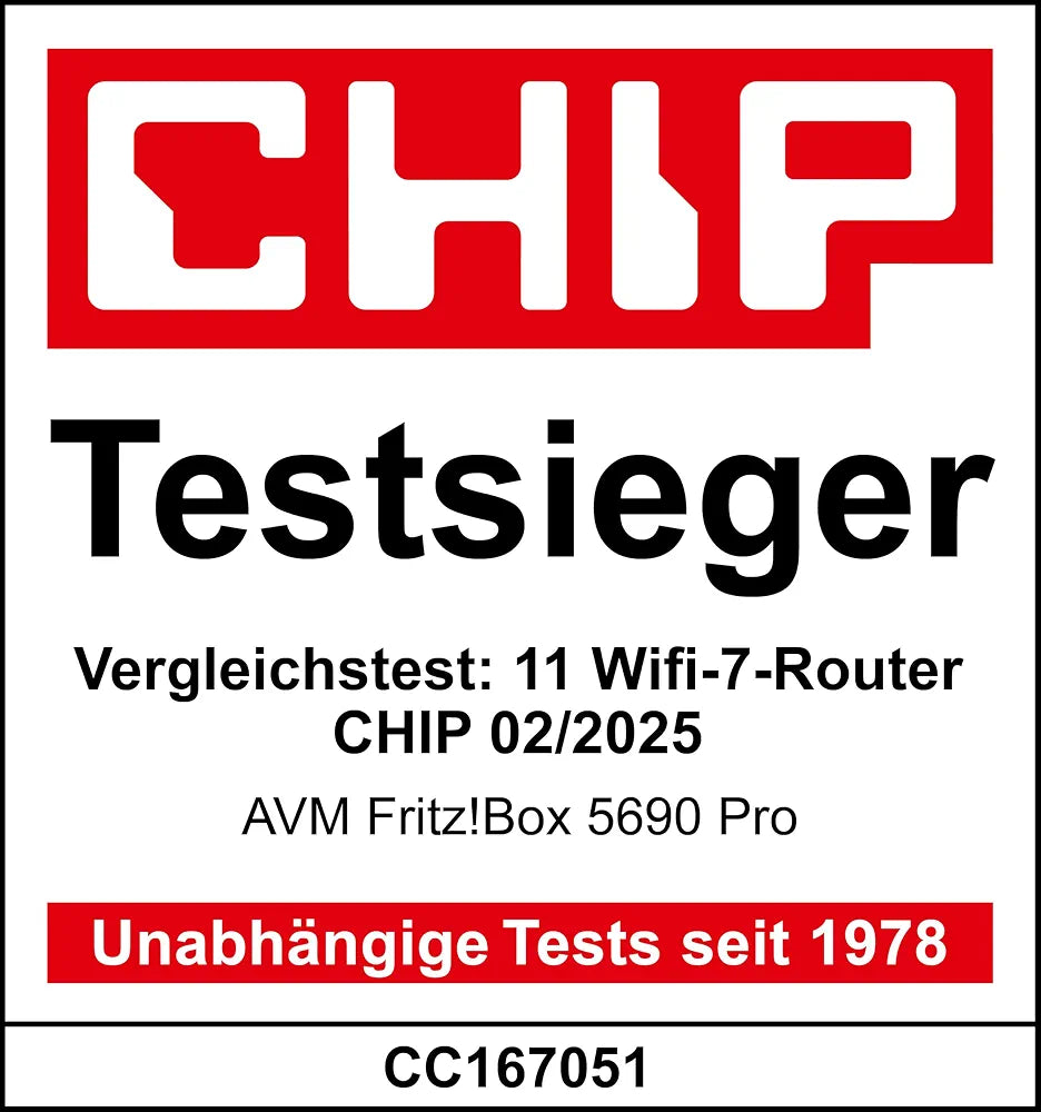 FRITZ!Box 5690 Pro | DSL- & Glasfaser-Router | Wi-Fi 7 bis zu 18,5 GBit/s