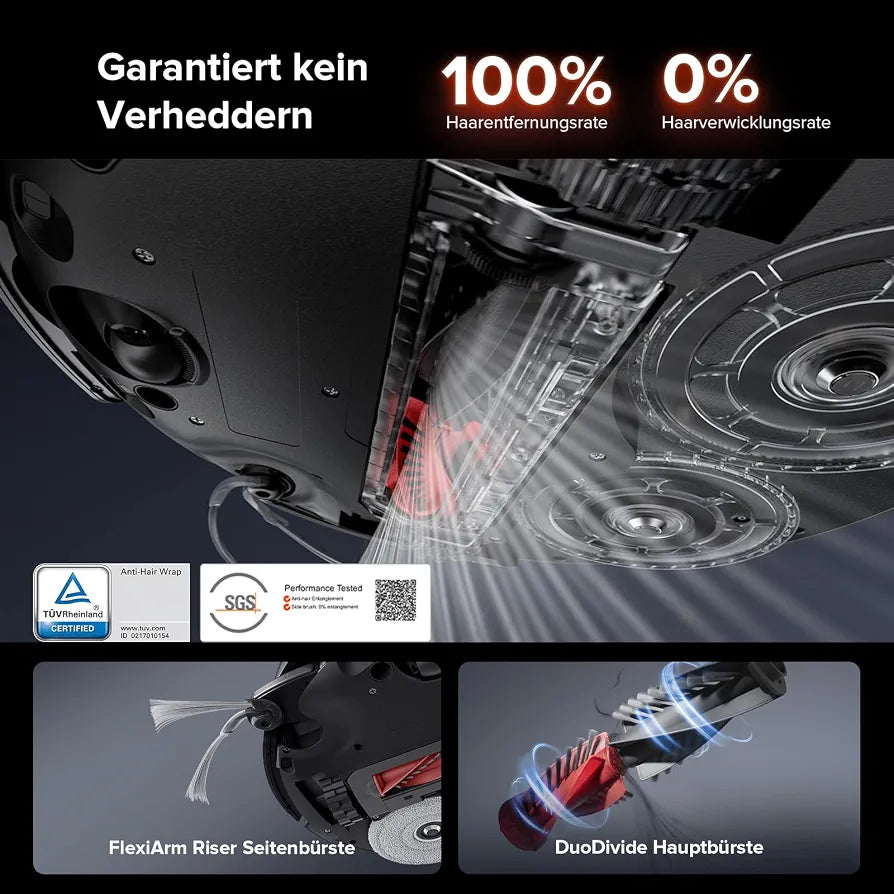 roborock Saros 10R Saugroboter mit Wischfunktion&angebbarem Wischmopp