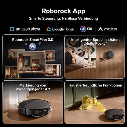roborock Saros 20 Saugroboter mit Wischfunktion&angebbarem Wischmopp