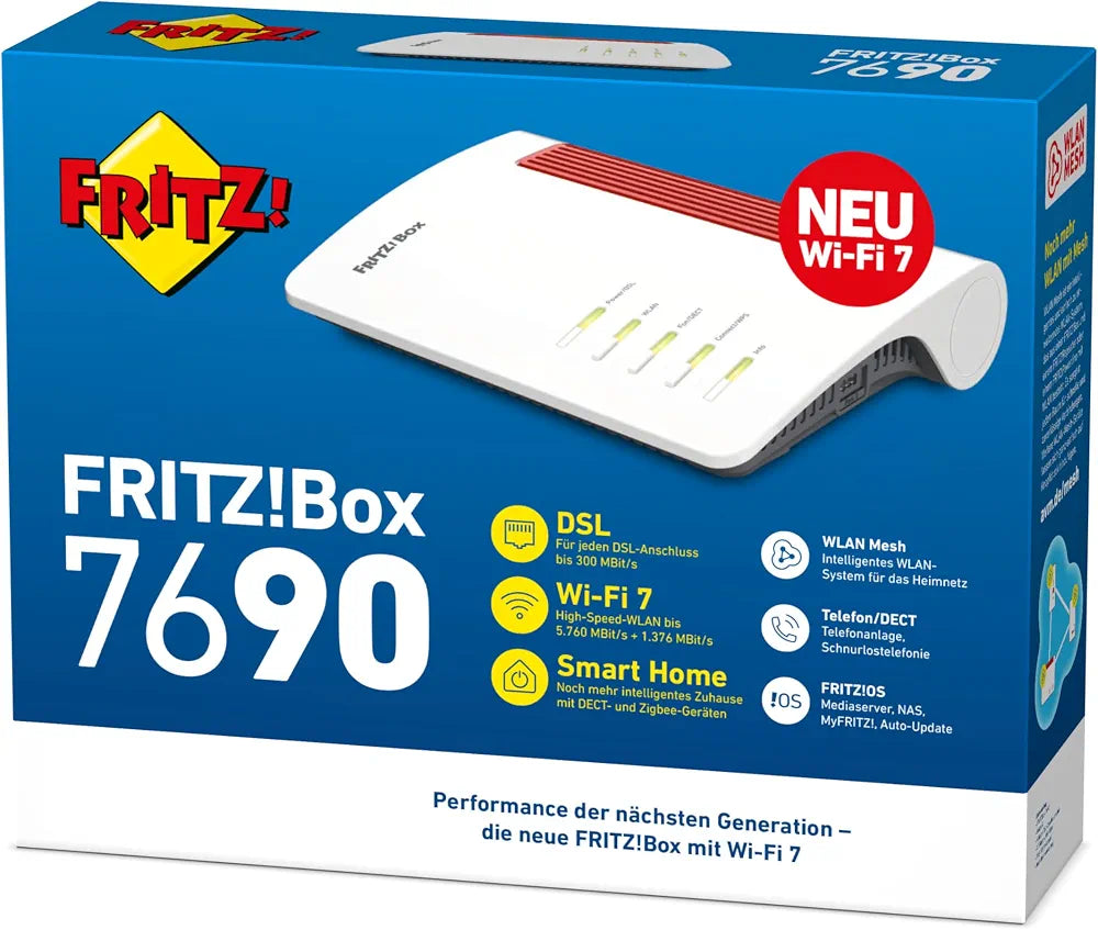 FRITZ!Box 7690 | DSL-Router | Wi-Fi 7 bis zu 7,1 GBit/s