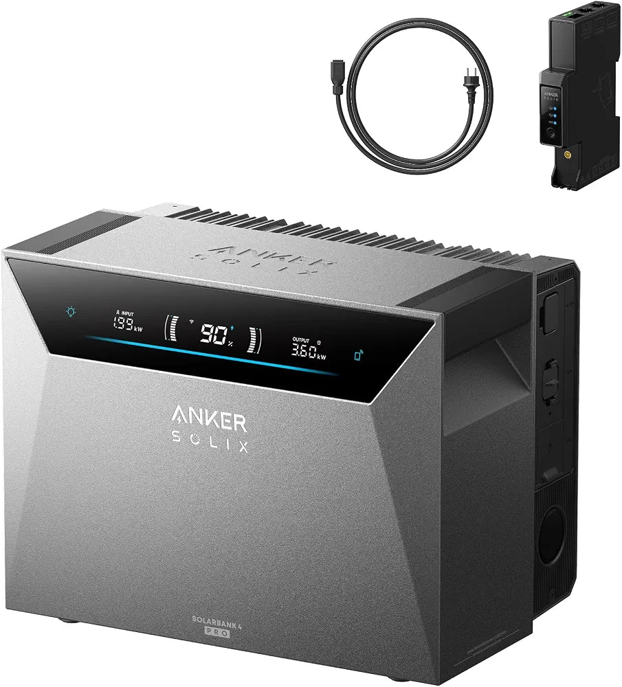 Anker SOLIX 4 Pro Solarbank+Smart Meter Gen2, Balkonkraftwerk mit Speicher