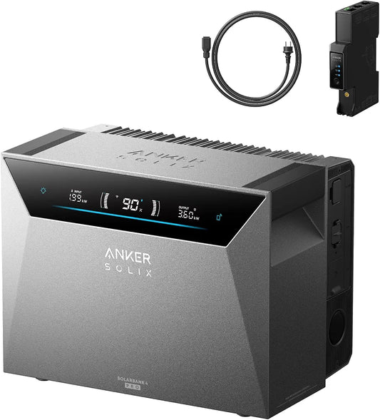 Anker SOLIX 4 Pro Solarbank+Smart Meter Gen2, Balkonkraftwerk mit Speicher