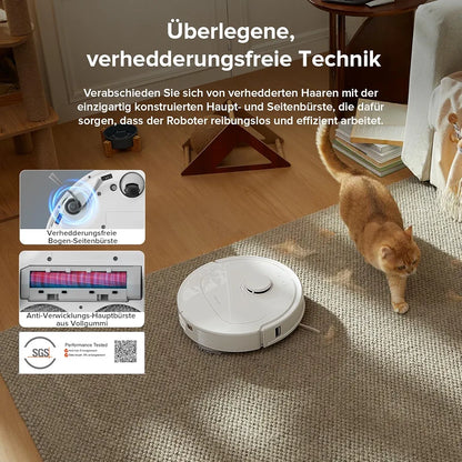roborock QV 35A Set Saugroboter mit Wischfunktion mit 8.000 Pa Saugkraft