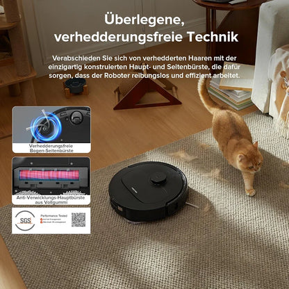 roborock QV 35A Saugroboter mit Wischfunktion & Hebarem Wischmopp, 8.000 Pa