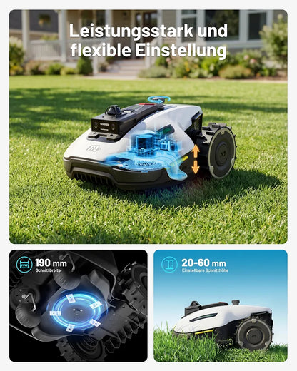 MAMMOTION YUKA mini 2 800 LiDAR Mähroboter ohne Begrenzungskabel