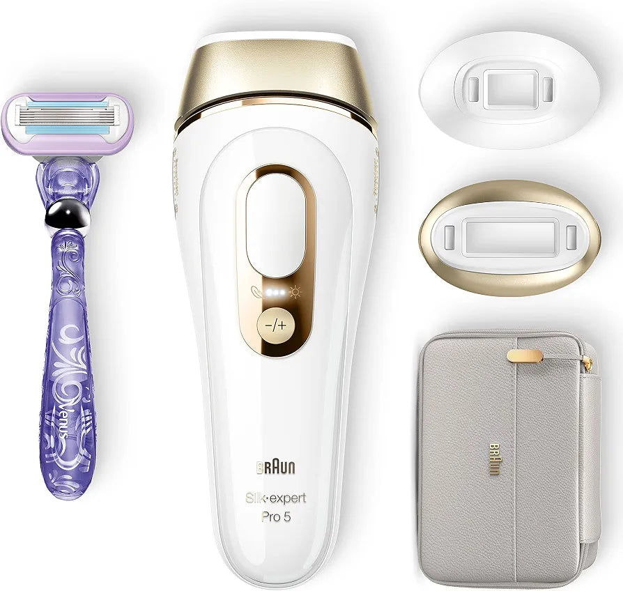 Braun IPL Geräte Haarentfernung Silk·expert Pro 5, PL5157, Weiß/Gold