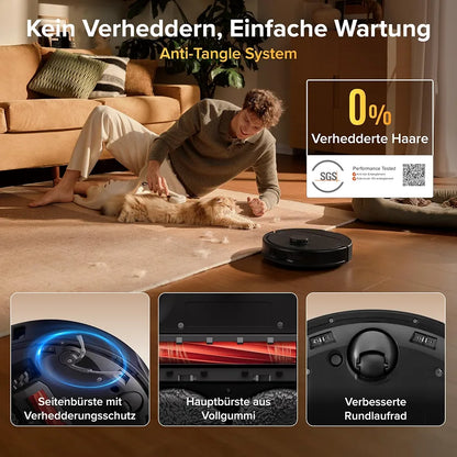 roborock Qrevo S Pro Saugroboter mit Wischfunktion, 18.500 Pa Saugkraft