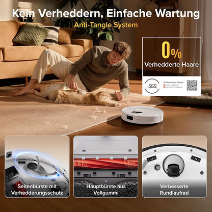roborock Qrevo S Pro Set Saugroboter mit Wischfunktion, 18.500 Pa Saugkraft