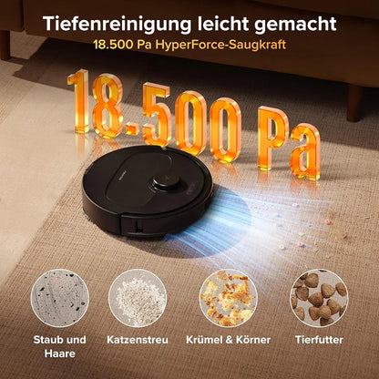 roborock Qrevo S Pro Set Saugroboter mit Wischfunktion, 18.500 Pa Saugkraft
