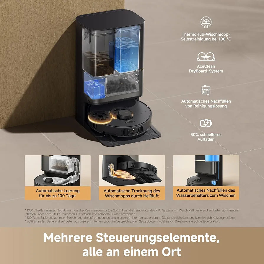 dreame L50s Pro Ultra Saugroboter mit Wischfunktion, 30.000 Pa