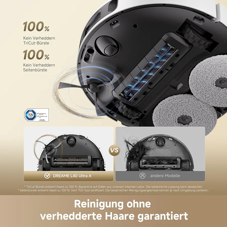 dreame L40 Ultra A Saugroboter mit Wischfunktion mit 24.000 Pa Saugkraft