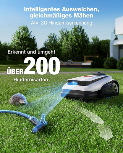 ECOVACS GOAT A1600 LiDAR PRO Care Kit Mähroboter ohne Begrenzungskabel, 1.600 m², 360° Dual-LiDAR-Navigation, automatische Kartierung, KI-3D-Hindernisvermeidung, superschnelles Laden, 50 % Steigung