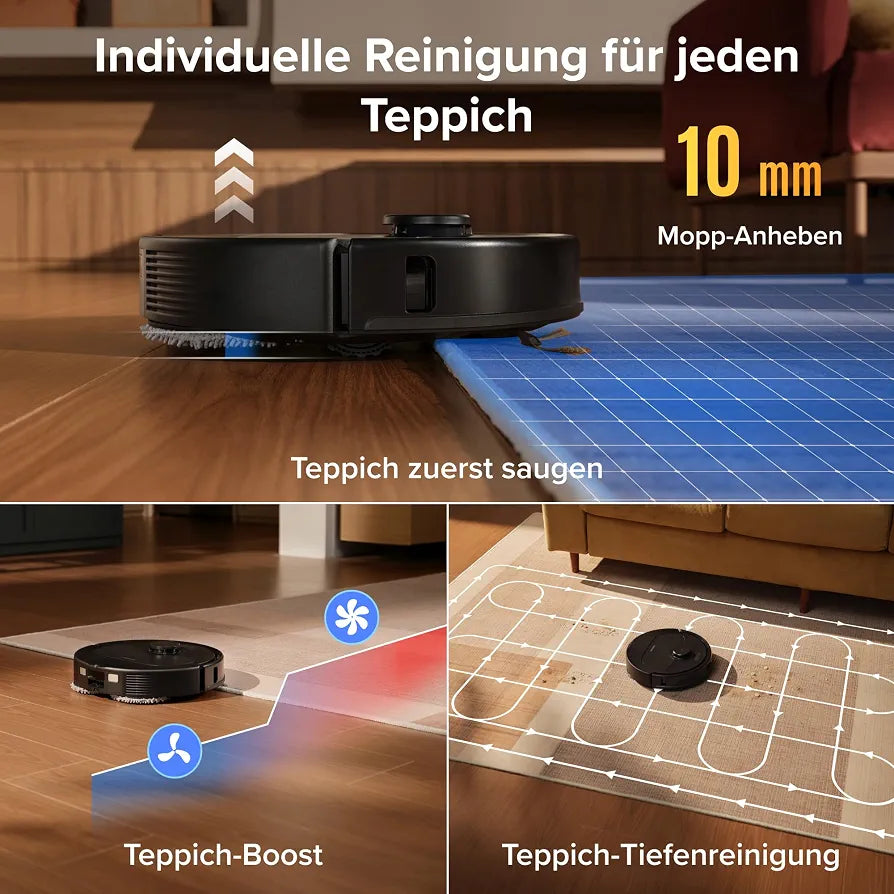 roborock Qrevo S Pro Saugroboter mit Wischfunktion, 18.500 Pa Saugkraft