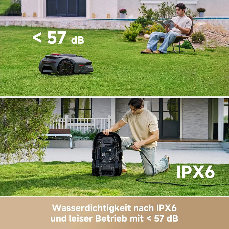 MOVA LiDAX Ultra 800 Mähroboter ohne Begrenzungskabel, 3D-LiDAR & KI Vision