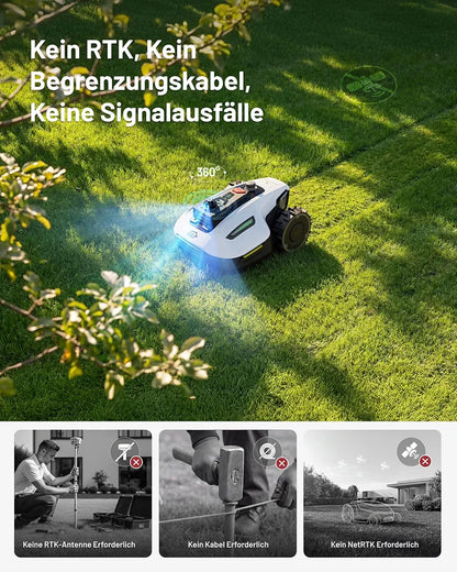 MAMMOTION YUKA mini 2 800 LiDAR Mähroboter ohne Begrenzungskabel