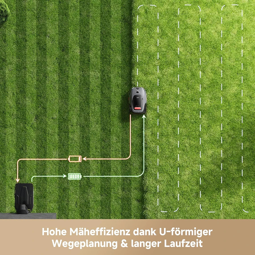 MOVA LiDAX Ultra 800 Mähroboter ohne Begrenzungskabel, 3D-LiDAR & KI Vision